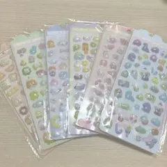 【新品】ぺこぺこぷっくりシール 5種セット 海外デザイン まとめ売り