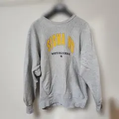 90s USA製 チャンピオン リバースウィーブ XL 霜降りグレー 染み込み