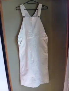 ホワイトサロペット コットン素材