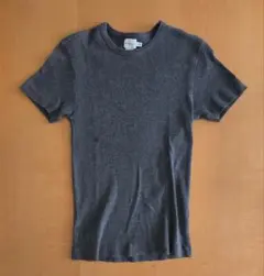 カルバンクラインジーンズ リブ スリム Tシャツ グレー Sサイズ 綿100%のサムネイル
