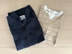 coen Tシャツ、半袖ナイロンシャツの2枚セット