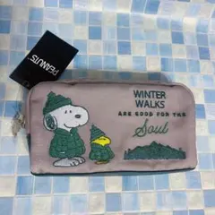 スヌーピー　パファージャケット　 ポーチ