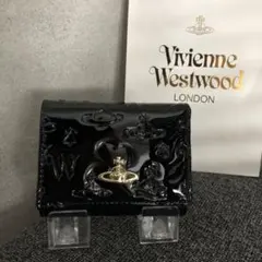 新品・未使用 Vivienne Westwood 三つ折り財 ブラック 匿名配送のサムネイル