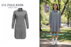 U.S. POLO ASSN. シャツワンピース LL
