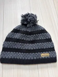 mont-bell モンベル ニット帽 ビーニー ボーダー ポンポン S/M