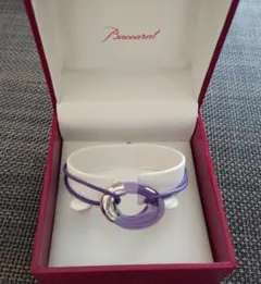 Baccarat　バカラ クリスタル ブレスレット　パープルのサムネイル