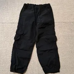 カーゴパンツ ブラック 120cm