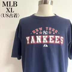 00s マジェスティック ニューヨークヤンキース 両面プリントTシャツ MLB