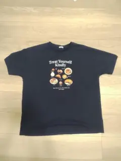 honeys プリントロングTシャツ 紺色のサムネイル