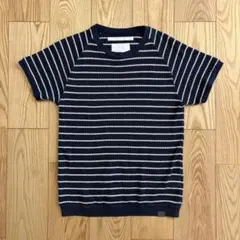 White Mountaineering ボーダー 半袖ニット 日本製 0