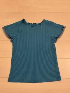 ViS 半袖 リブカットソー ブルー系 フリーサイズのサムネイル