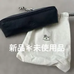 大幅値下げ！IL BISONTE ブラックペンケース 保存袋付き