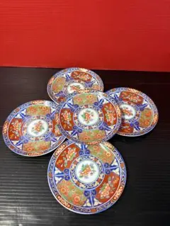 林九郎窯 金彩色絵菊割皿5揃 お皿 - メルカリ