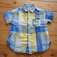 branshes 半袖シャツ 120cm チェック柄