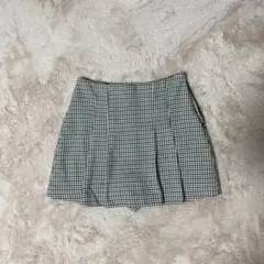 ZARA プリーツスカート XSサイズ ハウンドトゥース