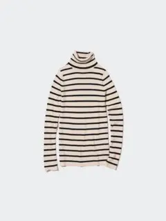 UNIQLO エクストラファインメリノリブタートルネックセーター　L