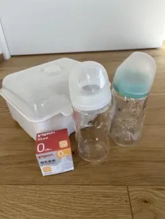 SmartAngel 哺乳瓶レンジ消毒器　pigeon 哺乳瓶 240ml 2本