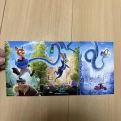 映画 ディズニー ズートピア２　映画特典 限定ビジュアル パノラマボード