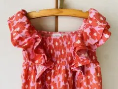 最終お値下げ‼️美品♡ZARA 花柄 ノースリーブ フリルワンピース♡100のサムネイル