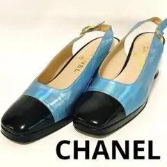CHANEL パンプス ヒール ヴィンテージ バックバンドのサムネイル