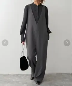 Spick & Span　Vネックオールインワン