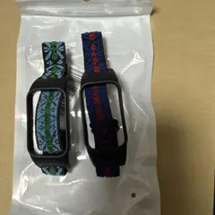Xiaomi Redmi Band 2 装飾的な織り模様のバンド2個セット