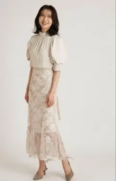 snidel スナイデル レース ワンピース　結婚式 オケージョン S