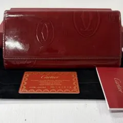 新品同様‼️ カルティエ　Cartier 財布　二つ折り長財布　ハッピーバースデーのサムネイル
