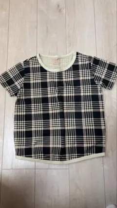 未使用★MAAROOK チェック柄 半袖Tシャツ150のサムネイル