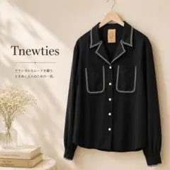 Tnewties 開襟風 これはおまじないだよ ブラウス レーヨン - メルカリ
