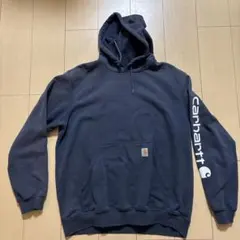 Carhartt ネイビー フード付きパーカー　L