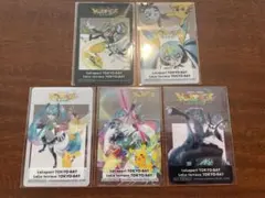 ポケモン 初音ミク ポケミクライブ ららぽーと 特典 クリアカード 全5種