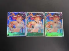 ワンピースカードゲーム ナミSR 3枚セットのサムネイル