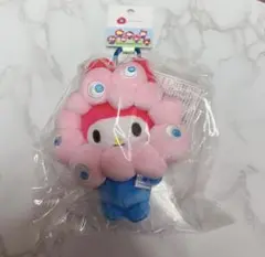 【新品未使用/マイメロ】なりきりぬいぐるみ カラビナ付き 万博 ミャクミャク