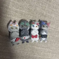 仮面にゃいだー　4体