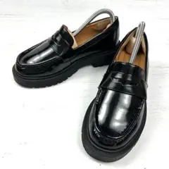 大人気 UNIQLO C コインローファー　ブラック 黒　22.5