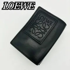 LOEWE ロエベ トライフォールドウォレット ネイビー アナグラム 三つ折りのサムネイル