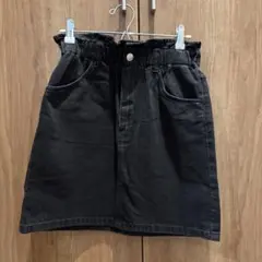 H&M DIVIDED ブラック デニム タイトスカートのサムネイル