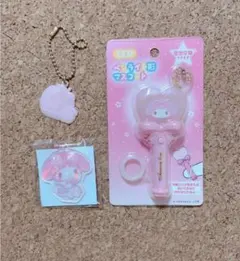 新品未使用　サンリオ　3点セット　マイメロ　ペンライト形マスコット　いちご新聞