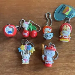 ご当地ボールペン　ハローキティチャーム6点