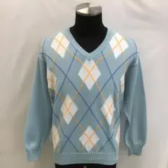 T423Kメンズ セーター青 L 冬 ユナイテッドカラーズオブベネトン11/14