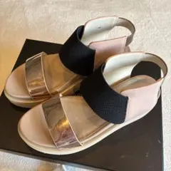 UNITED NUDE サンダル 未使用ピンクゴールド ブラック 36のサムネイル