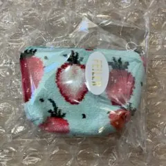 フェイラー ストロベリードット 舟型ポーチS ペールグリーン