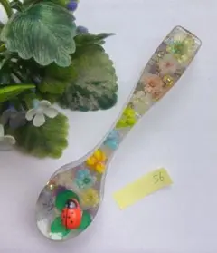 No．635 レジン 海 猫 サーフィン ドライフラワー 押し花 マグネット