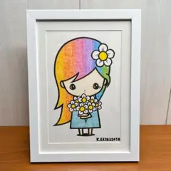 妖精と還る心の森」｜絵画 原画 抽象画 動物画 フェアリー 女の子