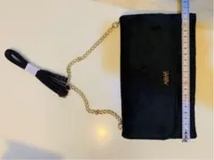 AHKAH お財布ポーチ ベロア