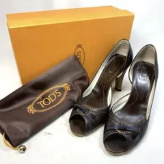 トッズ　TOD'S サイズ表記「37 1/2」23.5-24 ブラウン　パンプスのサムネイル