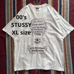 【付属有】00'sステューシー/WORLD TOUR/ワールドツアーT/XL
