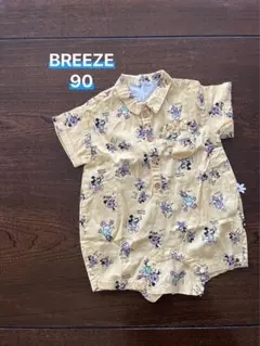 BREEZE ベイビーミッキー　シャツロンパース　カバーオール　サイズ80 新品