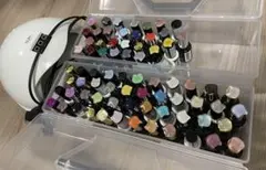 ジェルネイル74本 ライト ケース　まとめ売り